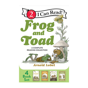 英文原版 青蛙和蟾蜍 Frog and Toad are friends 永远的好朋友 4册 汪培珽第3三阶段 I Can Read 凯迪克奖分级读物桥梁