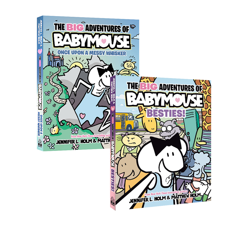 【自营】英文原版 the big adventures of babymouse#1-2 老鼠宝宝