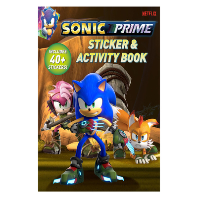 预售 英文原版 索尼克 贴纸和活动书 包括 40 多个贴纸 Sonic Prime Sticker & Activity Book: Includes 40+ stickers