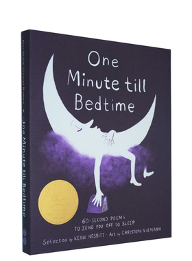 英文原版绘本 One Minute till Bedtime  睡前一分钟 美绘版儿童睡前诗歌集 亲子共读精装读本 Christoph Niemann 小布朗绘本