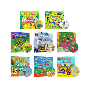 All Sing Books 8册 Along 图画书 Traveling With 廖彩杏有声书单 附8CD 亲子互动学习 韵文与歌谣系列 Barefoot