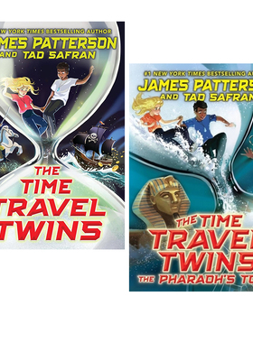 预售 双胞胎的时空旅行 2册 The Time Travel Twins /The Pharaoh’s Tomb 法老之墓 James Patterson 英文原版 儿童奇幻冒险小说