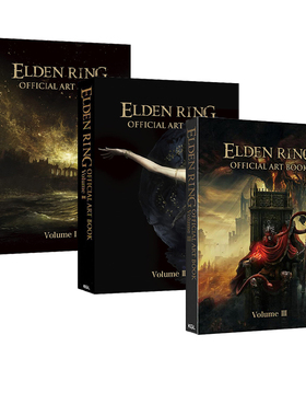 ELDEN RING 艾尔登法环官方美术设定集1-3 原版老头环设定集 包含游戏开场OP角色盔甲艺术设定 绿山墙日文原版