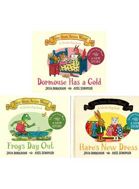 橡树林故事集 纸板翻翻书 3册 英文原版绘本 Tales from Acorn Wood 咕噜牛作者Julia Donaldson朱莉娅唐纳森儿童启蒙认知故事书