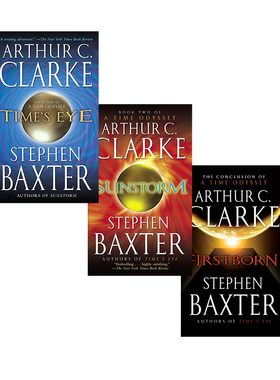 英文原版 A Time Odyssey 昔日之光 3册合集 2001太空漫游同作者 Stephen Baxter 经典科幻小说 Arthur.C Clarke