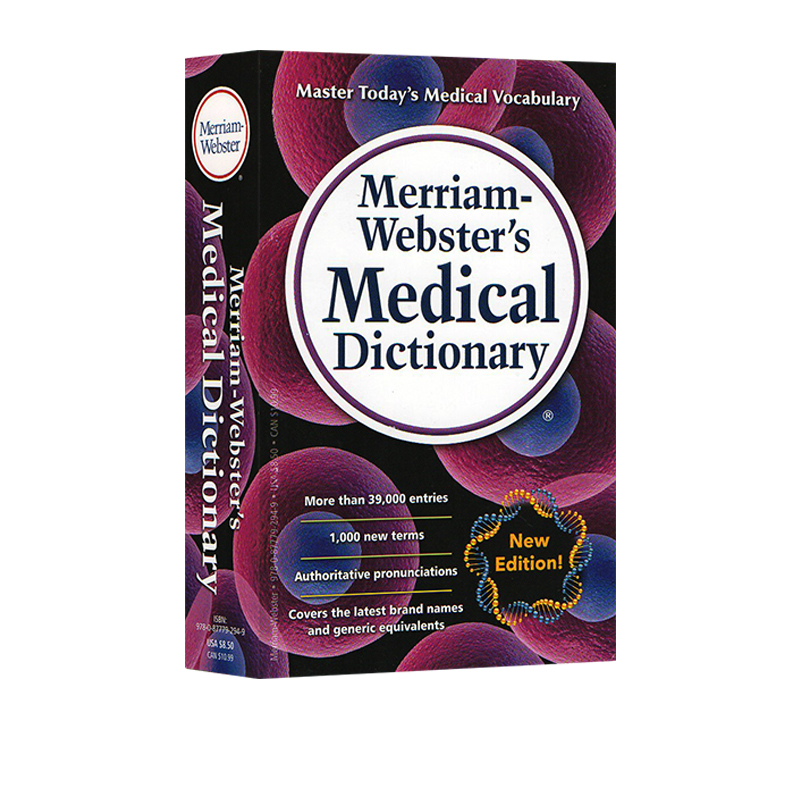 麦林韦氏英文原版 Merriam Webster's Medical Dictionary医学医科专业词汇字典词典辞典