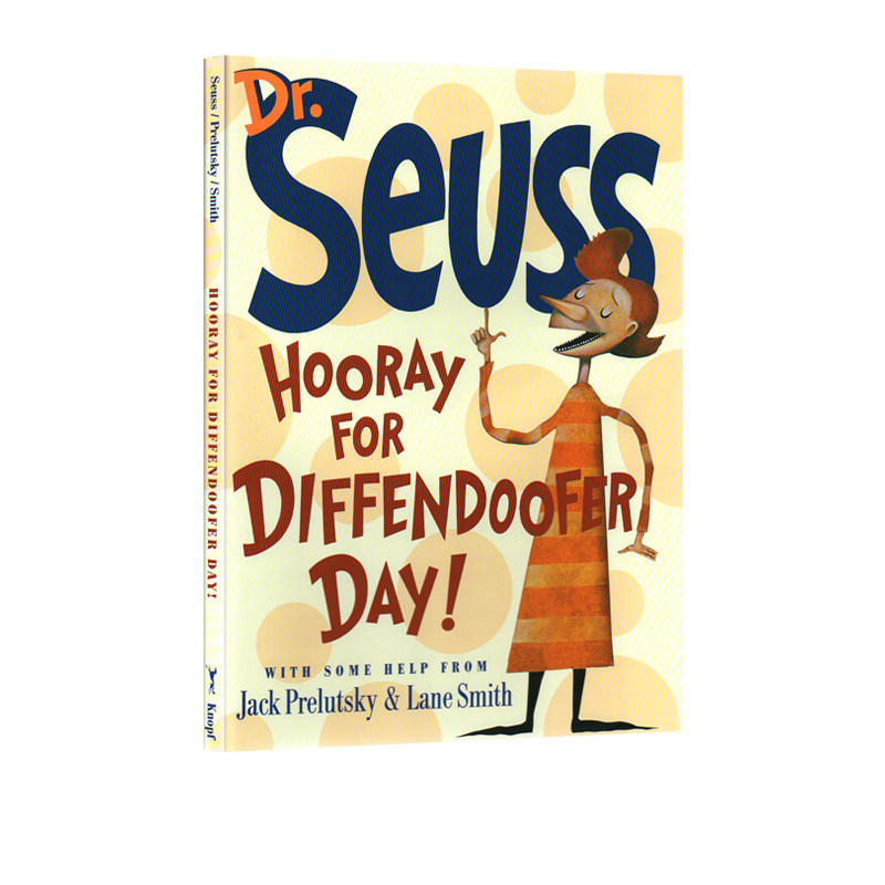 英文原版 hooray for diffndoofer day 儿童启蒙学习故事绘本 dr.