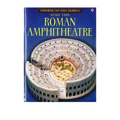 英文原版 建造罗马圆形剧场 模型书 尤斯伯恩 Usborne Roman Amphitheatre