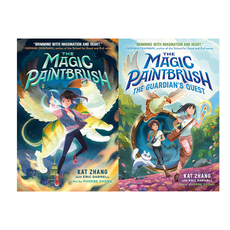 预售 英文原版 The Magic Paintbrush 魔法画笔 2册 平装 儿童奇幻冒险小说 青少年课外阅读