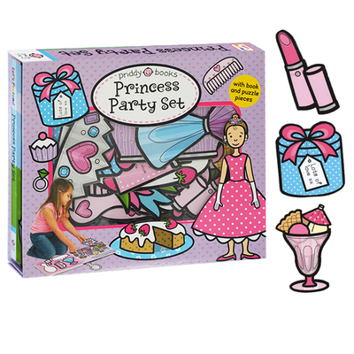 英文原版 小小角色扮演家 Let's Pretend Princess Party Set 纸板书操作书 我来当小公主 礼盒装