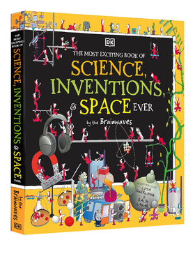 英文原版 DK出版 精装大开本 The Most Exciting Book of Science Inventions and Space Ever by the Brainwaves 儿童科普读物