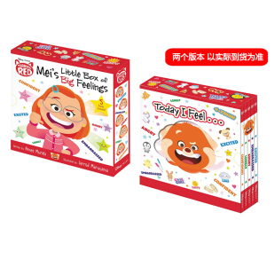 Feelings Disney Red Turning 预售 Big 迪斯尼 Pixar Box Little 5册纸板书合售 青春变形记 Mei 英文原版