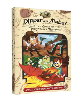 英文原版 Gravity Falls Dipper and Mabel 怪诞小镇 迪普梅宝和时间海盗的诅咒 精装全彩青少年课外阅读