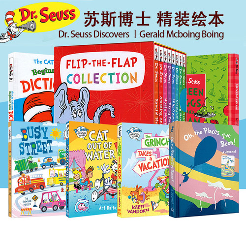 英文原版绘本 Dr Seuss 苏斯博士 The Cat In The Hat 戴帽子的猫 Discovers 精装 廖彩杏书单 亲子教育互动 儿童启蒙图画故事书
