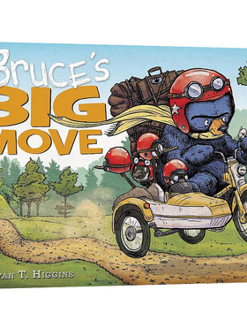 英文原版 Bruce's Big Move 布鲁斯大搬家 布鲁斯妈妈系列 儿童认知启蒙童话寓言精装绘本 Ryan Higgins 纽约时报畅销书作家