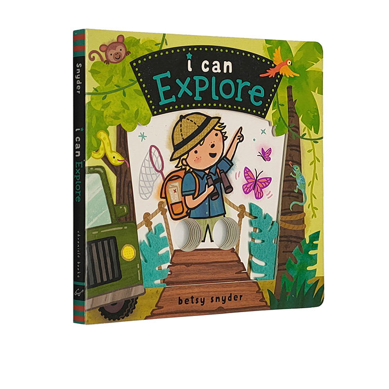 explore 儿童触摸纸板 手指洞洞游戏书 儿童互动活动书 chronicle出品