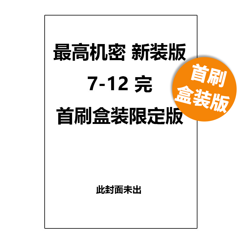 预售 台版漫画 最高机密 新装版 7-12 完 首刷盒装限定版 附插画卡（6入）+烫金画板 清水玲子 东立出版 绿山墙原版图书