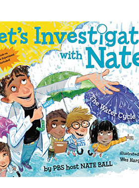 英文原版绘本 Let'S Investigate With Nate #1: The Water Cycle 跟着内特去研究水循环 儿童自然知识科普