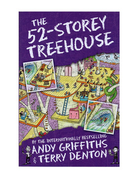 小屁孩树屋历险记 英文原版 The 52-Storey Treehouse 疯狂树屋历险记 Andy Griffiths 初级章节书 7-12岁