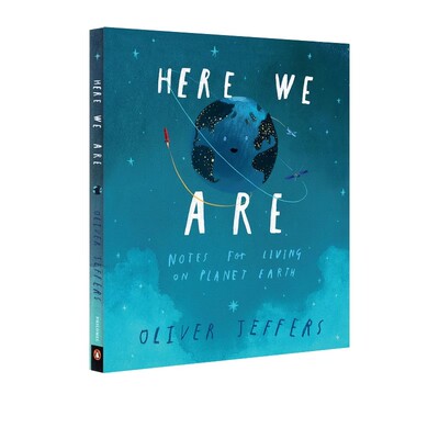 预售 Oliver Jeffers Here We Are 奥利弗 我们在这里一位父亲的地球生活笔记 幽默暖心亲子绘本 精装大开本 英文原版