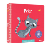Sound book 我 英文原版 Pets Little 原声触摸点读发音书 第一本发音书 带电池 儿童启蒙动物认知