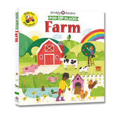 亲子图画故事 Pop Places 农场 立体书操作书 Roger 幼儿认知启蒙 英文原版 Farm 纸板书 Priddy