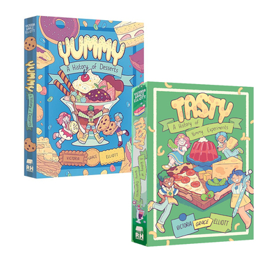 英文原版 点心甜品美食 美味实验史 2册合售 Yummy A History of Desserts/Tasty A History of Yummy Experiments 全彩漫画