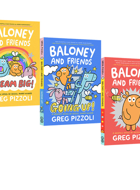 英文原版 Baloney and Friends 巴洛尼和朋友们 3册合售 章节书 青少年课外读物  苏斯博士奖作家和插画师