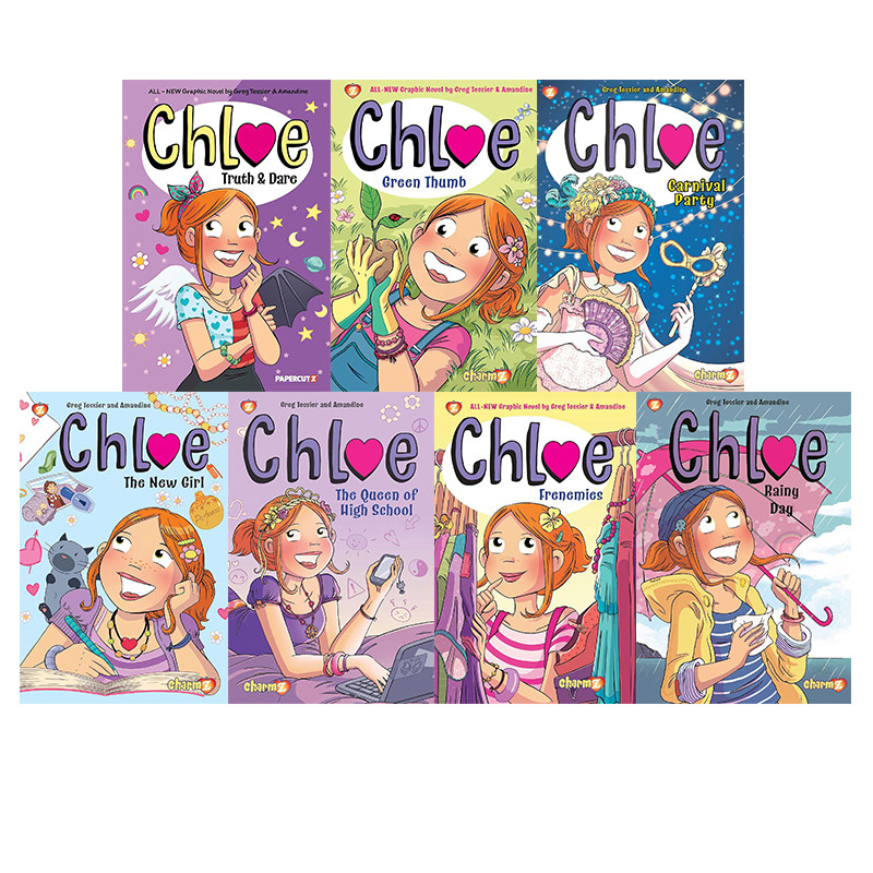 预售 英文原版 Chloe 7册 克洛伊 儿童成长章节书 校园故事