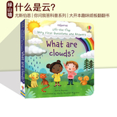 Clouds Answers系列 什么是云 Very 纸板翻翻书 尤斯伯恩儿童绘本 the First Usborne Lift 英文原版 and are What flap Questions
