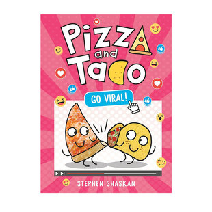 预售 英文原版 Pizza and Taco #10 披萨饼与玉米片10 Go Viral！全彩漫画绘本图画书 幽默爆笑 图象式初级章节书