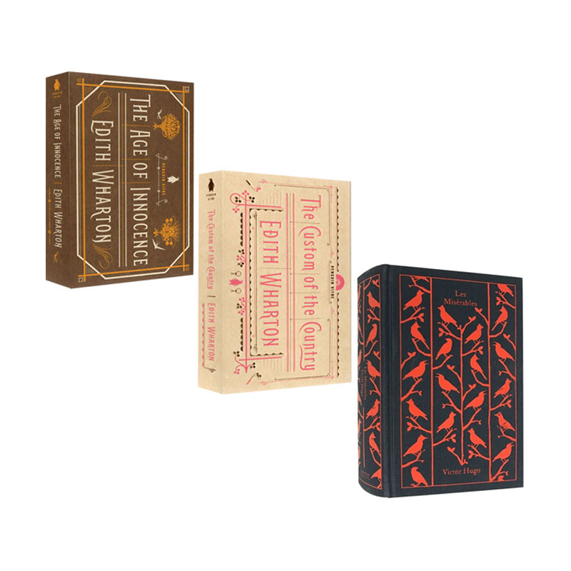 企鹅经典布纹精装 法国文学 3册套 精装 悲惨世界 乡土风俗 纯真年代 法国浪漫主义 英文原版 Penguin Clothbound Classics