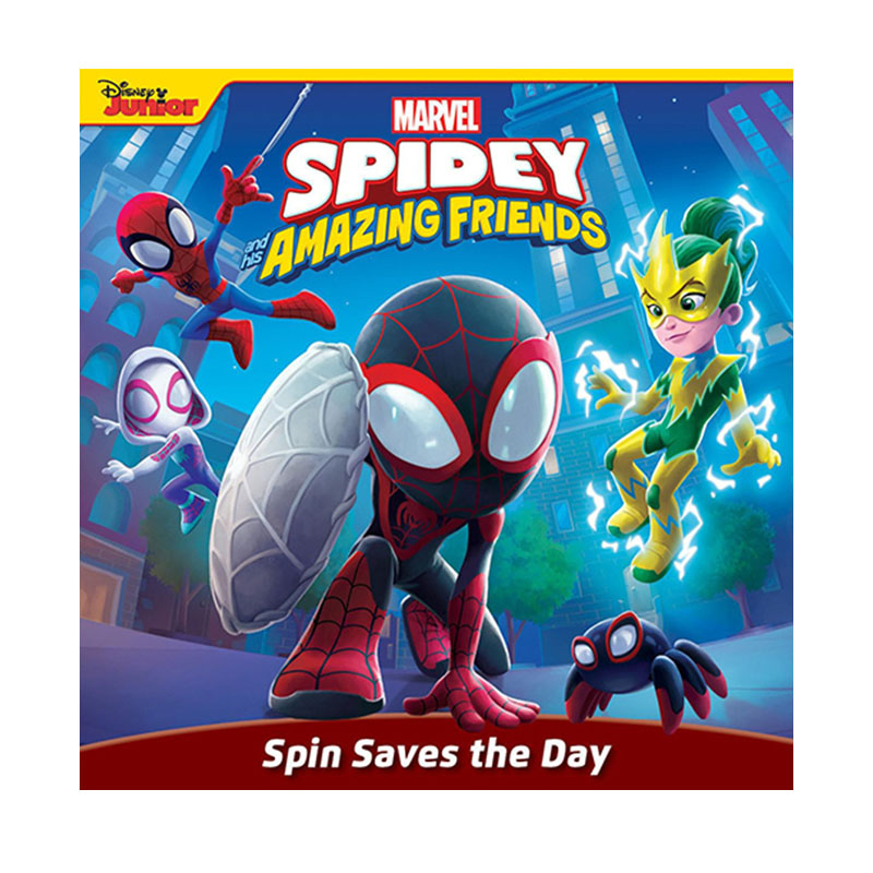 预售 英文原版 Spidey and His Amazing Friends: Spin Saves the Day 蜘蛛侠和他的神奇朋友 全彩绘本故事书