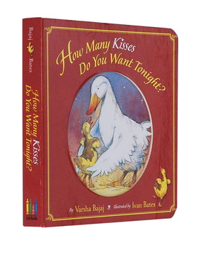 英文原版 How Many Kisses Do You Want Tonight? 纸板书 儿童童谣绘本经典童话睡前故事 Varsha Bajaj