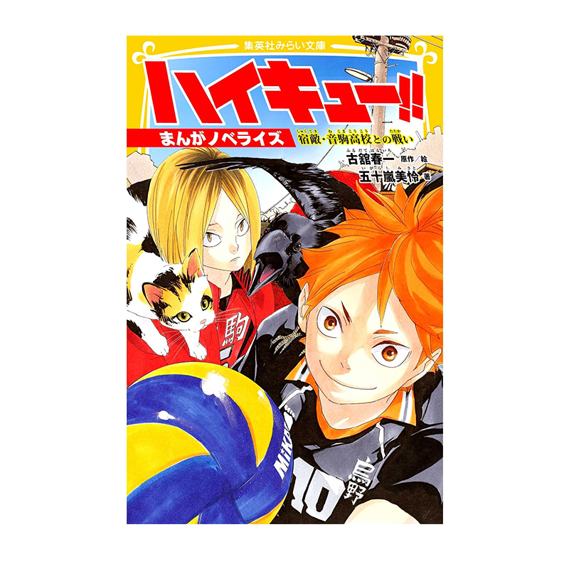 现货 轻小说 排球少年！！宿敌音驹之战 首刷附特典 透明书签ハイキュー!まんがノベライズ宿敵・音駒高校との戦い 绿山墙日文原版