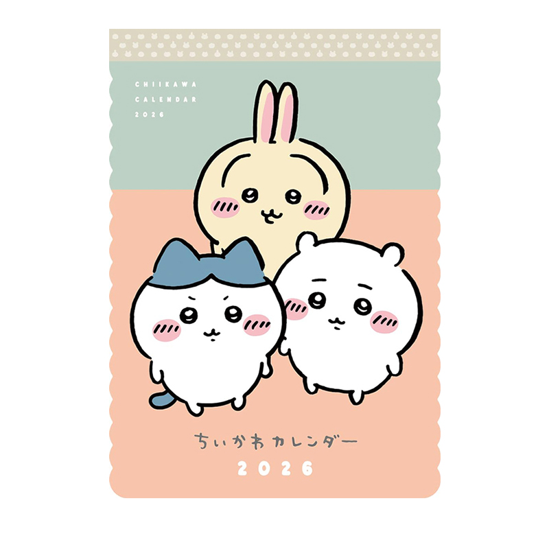 【自营】预售 吉伊卡哇 2026年日历 壁挂式 ちいかわカレンダー2026 这又小又可爱的家伙 ナガノ PARCO出版 日文原版