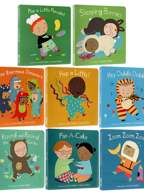 套装二 英文原版 Baby Rhyme Time 8册 纸板书合售 幼儿启蒙歌谣 经典英文儿歌故事图画书 Child's Play