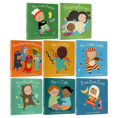 套装二 英文原版 Baby Rhyme Time 8册 纸板书合售 幼儿启蒙歌谣 经典英文儿歌故事图画书 Child's Play