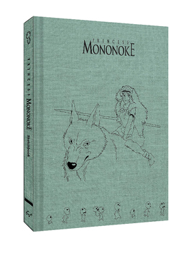 英文原版 Studio Ghibli Princess Mononoke Sketchbook 幽灵公主素描笔记本 宫崎骏动画电影周边书 吉卜力工作室
