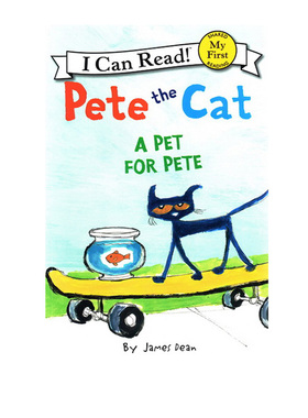 英文原版 A Pet for Pete 皮特猫 I can read 1分级读物 儿童绘本图画故事书
