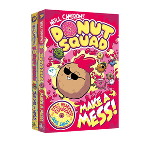 英文原版 甜甜圈小队 Donut Squad 2册 Make a Mess/Take Over the World 全彩漫画 超级机器人兄弟作者
