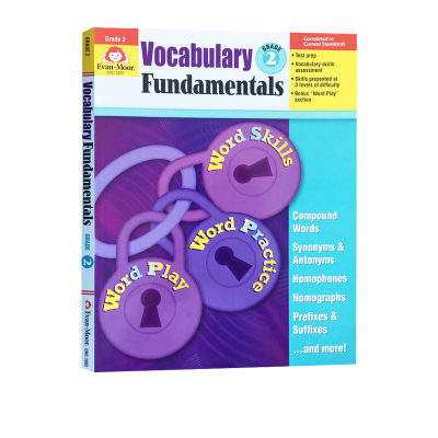 二年级词汇基础 英文原版加州教辅 Evan Moor Vocabulary Fundamentals G2 扩充词汇量 教师家长资源书 附答案