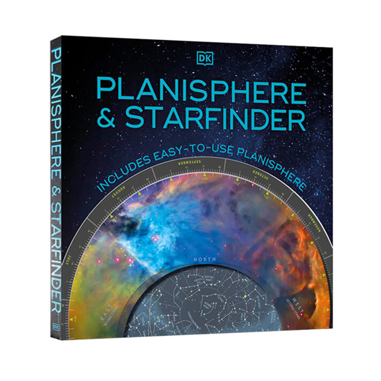 英文原版 Planisphere and Starfinder 平面球星图和星体探测器 天文与空间科学 精装彩绘大开本 DK科普百科