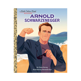 预售 Arnold Schwarzenegger 施瓦辛格 Little Golden Book Biography 终结者 精装影视人物传记小金书 英文原版 儿童阅读