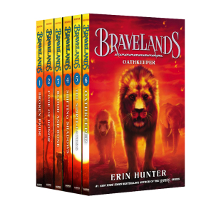 预售 Bravelands 勇敢之地首部曲1-6册 狗武士系列 破碎狮群 荣耀守则 青少年动物奇幻冒险小说 猫武士Warriors同系列
