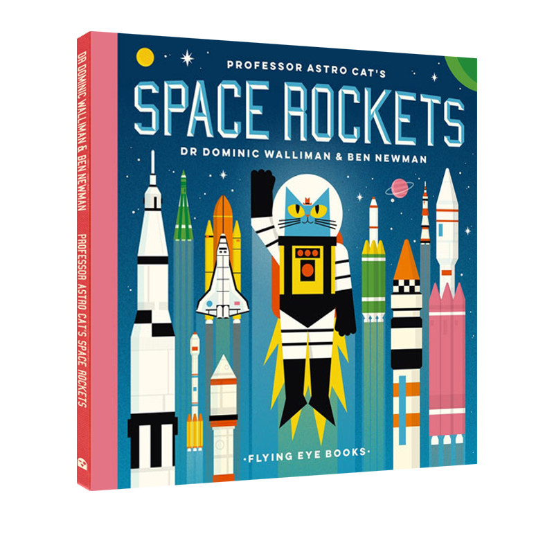 英文原版 太空猫 运载火箭 Professor Astro Cat's Space Rockets 精装 儿童天文科普图画故事绘本
