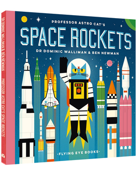 英文原版 太空猫 运载火箭 Professor Astro Cat's Space Rockets 精装 儿童天文科普图画故事绘本