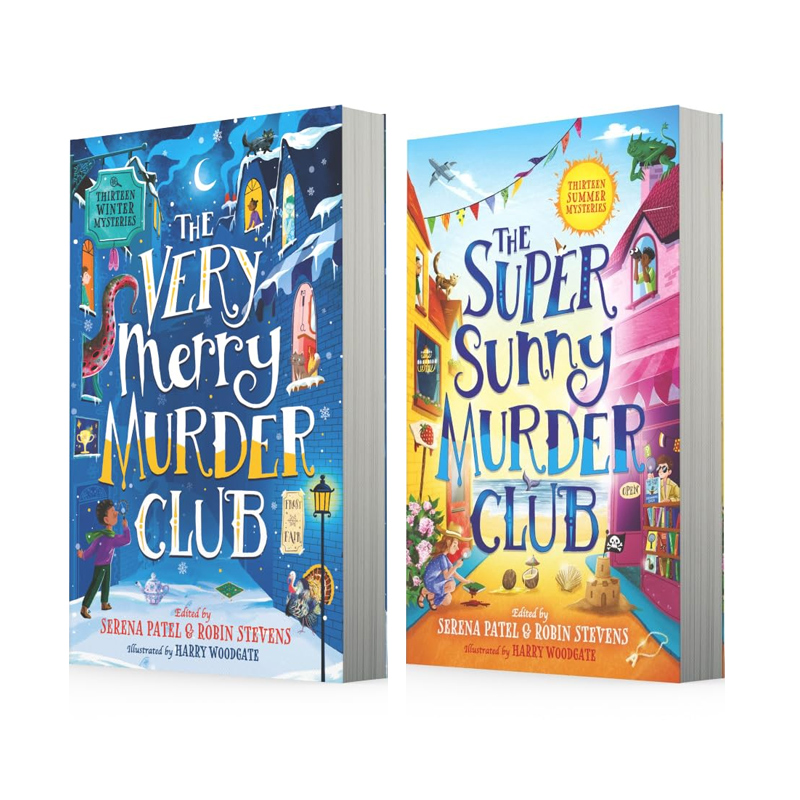 预售 13个冬夏季侦探故事2册 英文原版 The Very Merry /Super Sunny Murder Club 悬疑破案推理章节小说