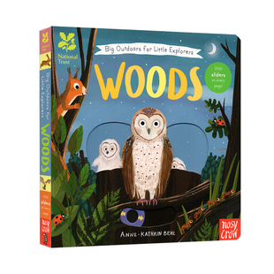 Explorers National for 英文原版 Woods森林 大嘴鸟出品Nosy Big 自然生态 Trust Crow Outdoors 纸板活动机关操作书 Little