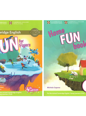 剑桥少儿英语YLE三级考试学生书含在线自学账号+练习册Fun for Flyers Student's Book with Online Home Fun Booklet 6